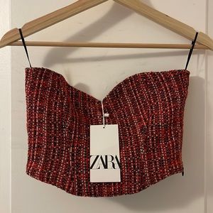Zara small women’s textured crop top.